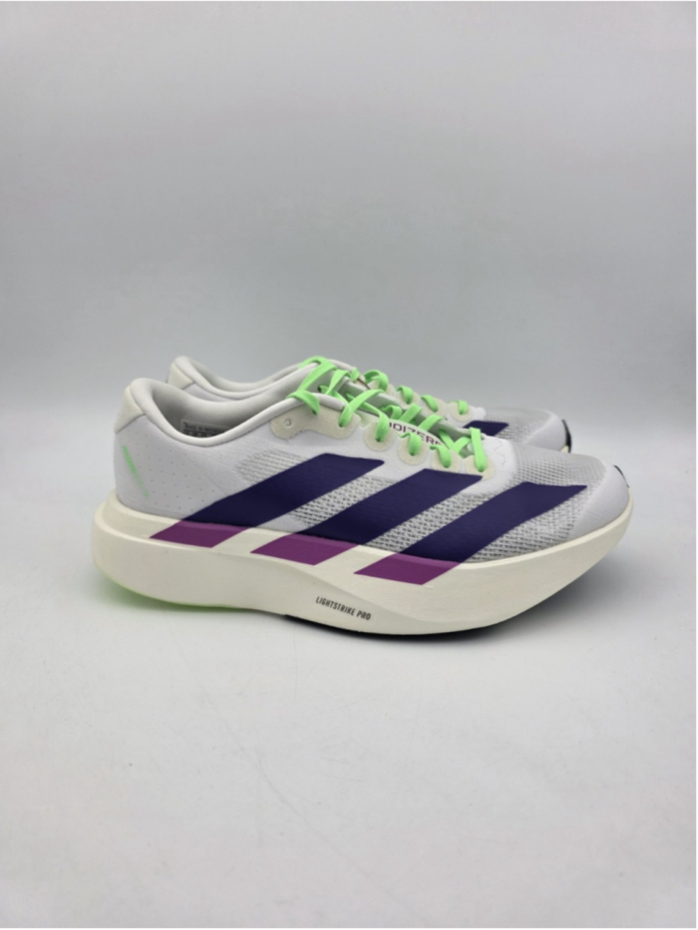 Adidas ADIZERO EVO SL White Collegiate Purple JS4456 Women’s Size 9
